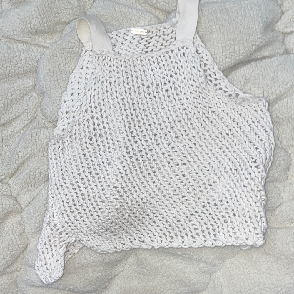 Cult Gaia Knit Crotchet Top